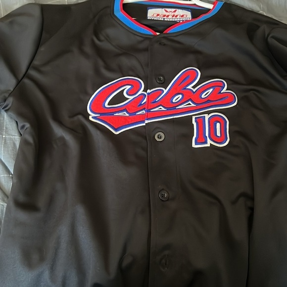 Black Cuba Baseball Jersey - Picture 4 of 5